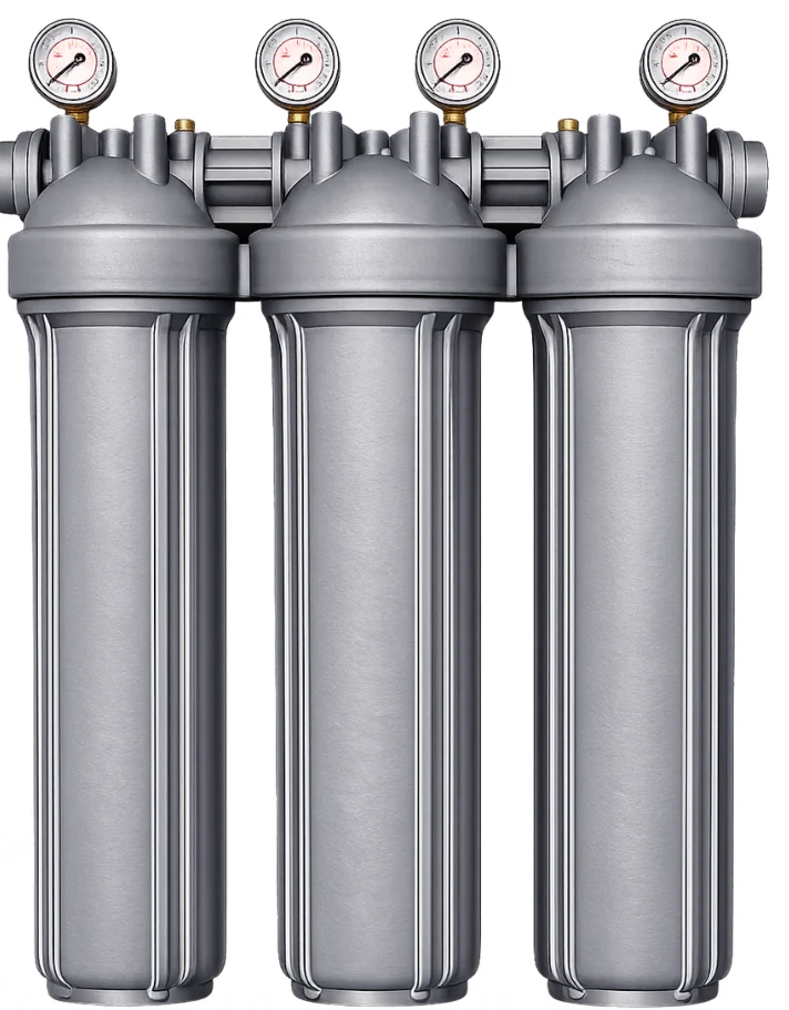 AVANTI Signature three-stage whole-property water filtration system